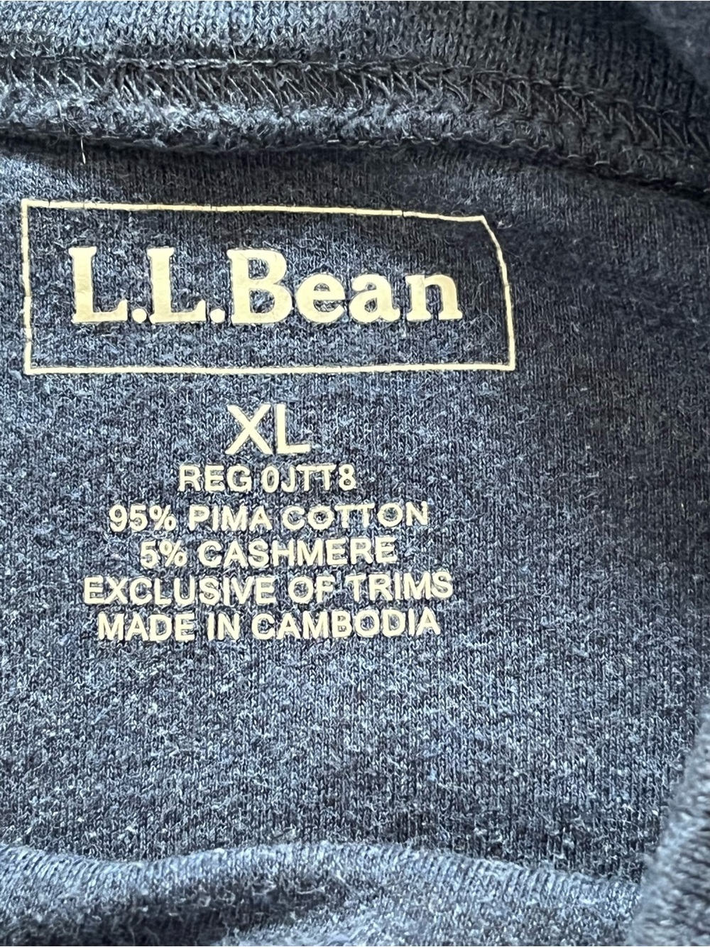 LL Bean Men’s Mock Turtleneck Size XL - Picture 8 of 10
